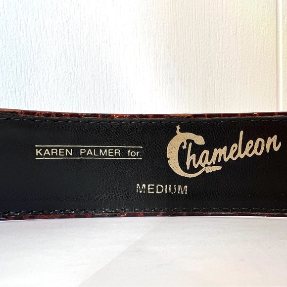 Vintage Alligator Print Belt - Picture 5 of 9